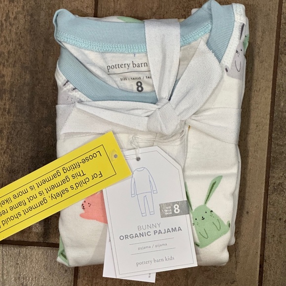 Modern Bunny Organic Cotton Pajama Set-PBK - Picture 6 of 7